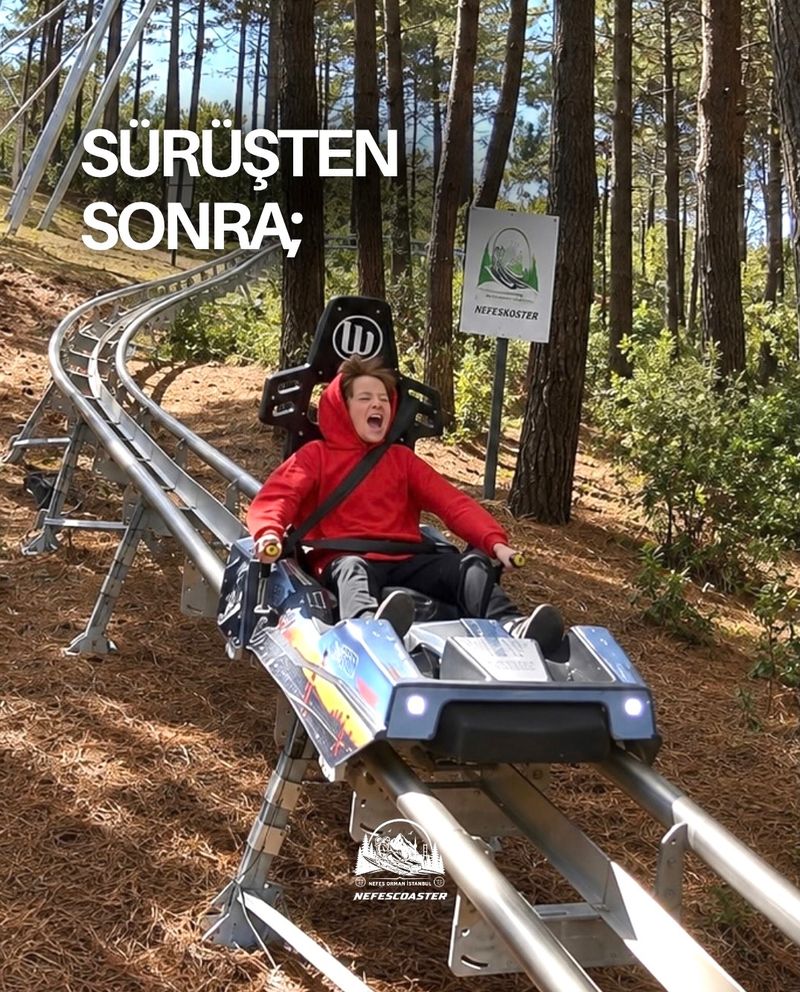 Nefes Coaster'da inişte heyecanla bağıran misafir